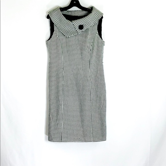 Isabella DeMarco Dresses & Skirts - Isabella DeMarco Houndstooth Cowl Neck Dress